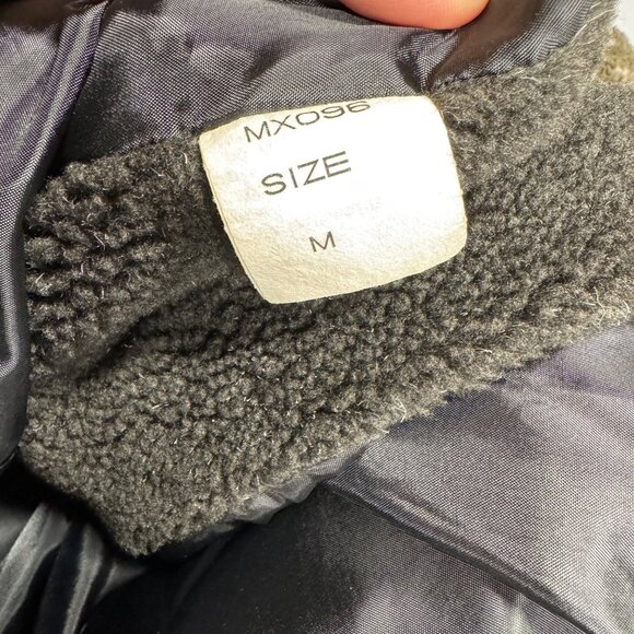 Vintage 90's Nordic Lights Fleece Jacket Snow Polar Bears scene Men's size M - Picture 9 of 13